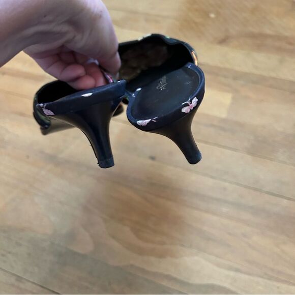 3.1 Phillip Lim Agatha Floral Mule Size 36.5 Kitten Heels - Picture 10 of 14